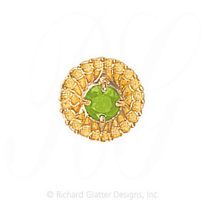 GS440 PD - 14 Karat Gold Peridot Slide 